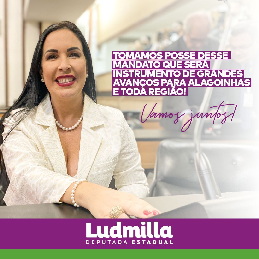 Ludmilla Fiscina toma posse como Deputada Estadual