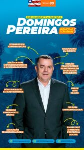 Domingos Pereira oficializa pré-candidatura à prefeitura de Alagoinhas pelo Partido NOVO, com a chapa “Renova Alagoinhas”