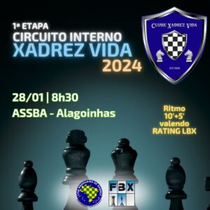 Clube Xadrez Vida abre a temporada 2024 com torneio neste domingo