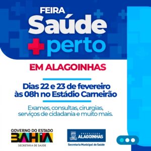 Mais de 12 mil atendimentos serão ofertados durante a Feira Saúde Mais Perto